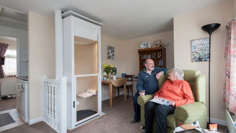 WOMAN ‘TRAPPED’ UPSTAIRS IN HER FLAT SEES  LIGHT OF DAY THANKS TO INNOVATIVE HOME LIFT